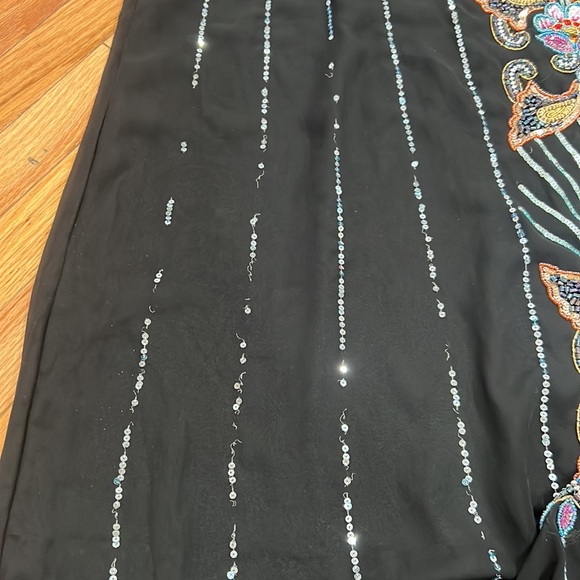 Women's black dress embroidered with beads❤️ - Picture 16 of 17